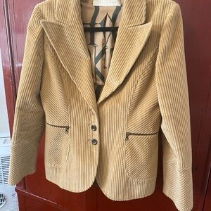 Valentino Beige Corduroy Blazer